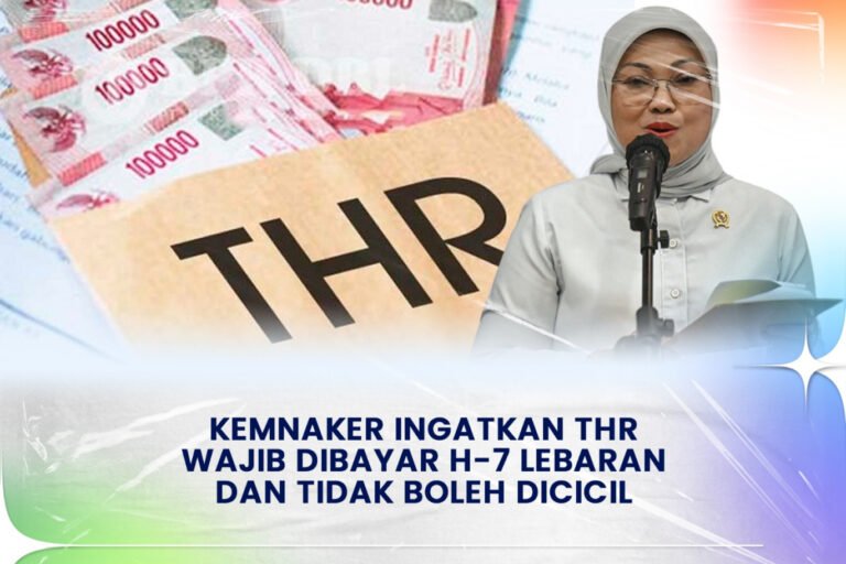 Kebijakan Tegas Pemerintah: THR Wajib Sesuai Hak Pekerja, Tidak Boleh Dicicil