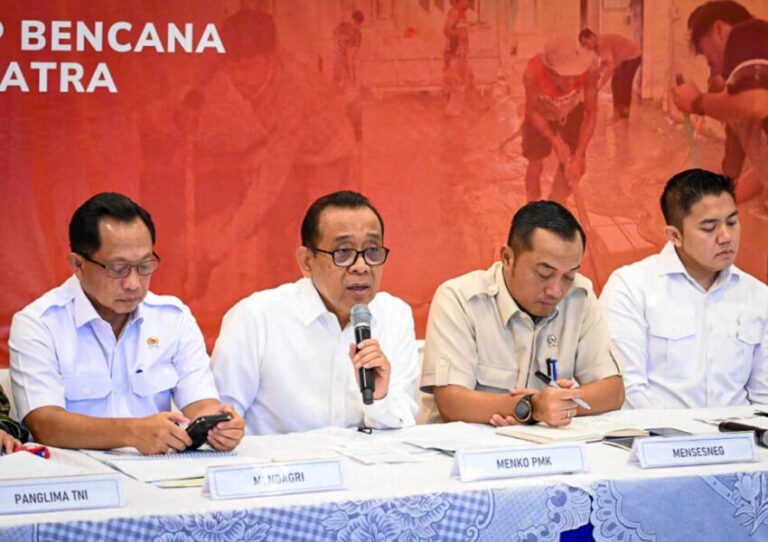 Pemerintah: Penanganan Bencana Sumatera sebagai Prioritas Nasional