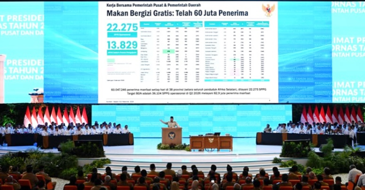 MBG Capai 60 Juta Penerima, Prabowo: 1 Juta Lapangan Kerja Telah Tercipta