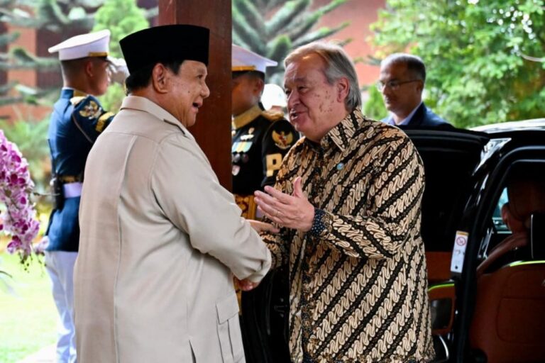Sekjen PBB Apresiasi Peran Indonesia saat Bertemu Prabowo